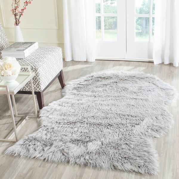 Shop Safavieh Faux Sheep Skin Christen Shag Solid Rug On Sale Overstock 11041845