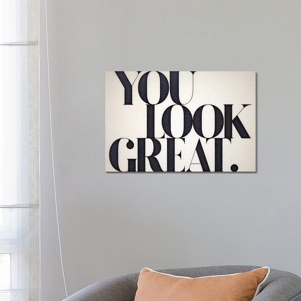 iCanvas "You Look Great" by 33 Broken Bones Canvas Print