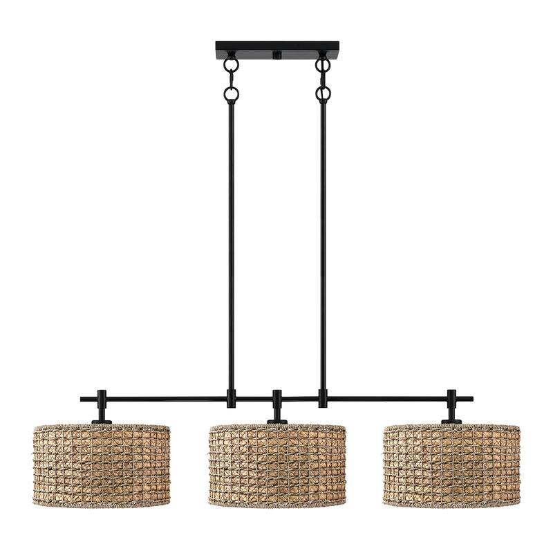 3-Light Coastal Kitchen Island Chandelier Light - 41'' W
