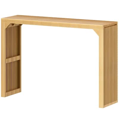 Wood Narrow Console Table