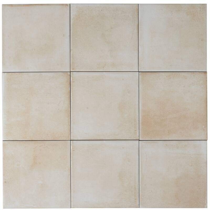 Zahara 6x6 Creamy off-white Porcelain Zellige Square Wall and Floor Tile (5.38 sq ft/case) - 22 Pack