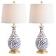 preview thumbnail 7 of 6, SAFAVIEH Lighting 28-inch Avi LED Table Lamp (Set of 2) - 14"x14"x27.5"