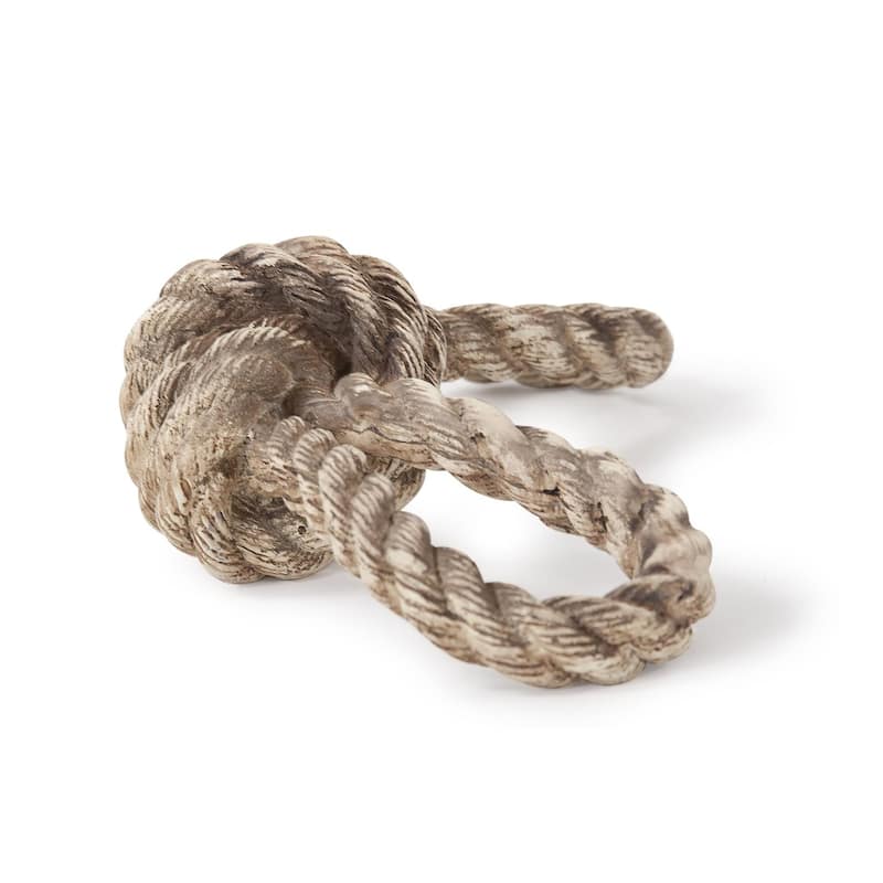 Allan Andrews Brown Resin Nautical Knot Sculpture - 8.5"W