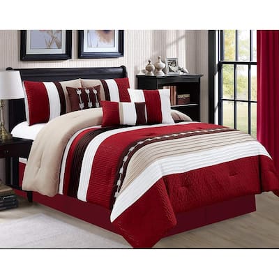 Shatex Kids 2 Piece Textured Striped Comforter Set