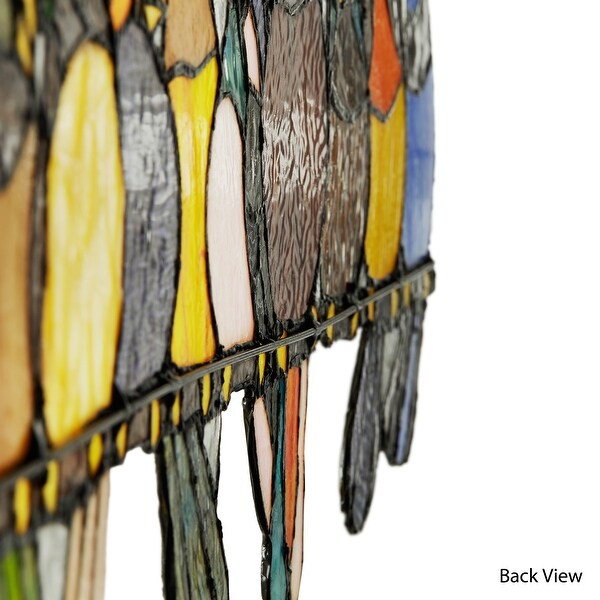 River of Goods Stained Glass Birds on Wire 9.25-in. Window