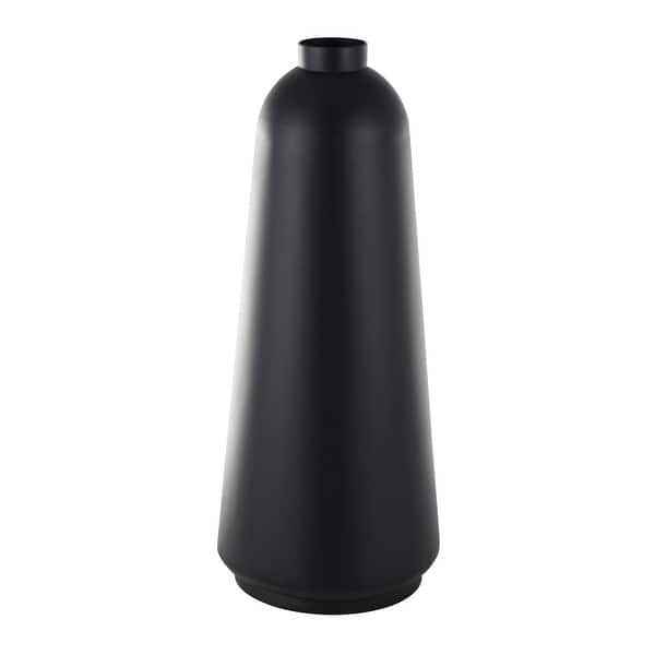 Black Metal Vase with Narrow Opening - Bed Bath & Beyond