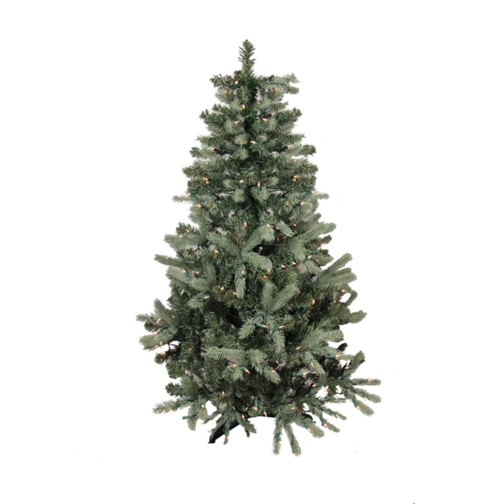 CMI 9' PreLit Blue Spruce Full Artificial Christmas Tree Clear