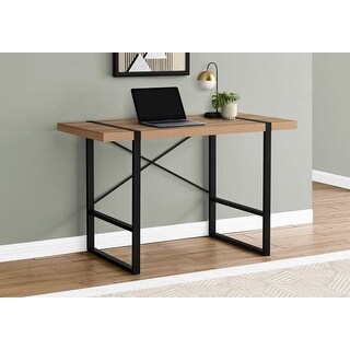 Industrial-Inspired Computer Desk with Thick Panel Top - Bed Bath ...