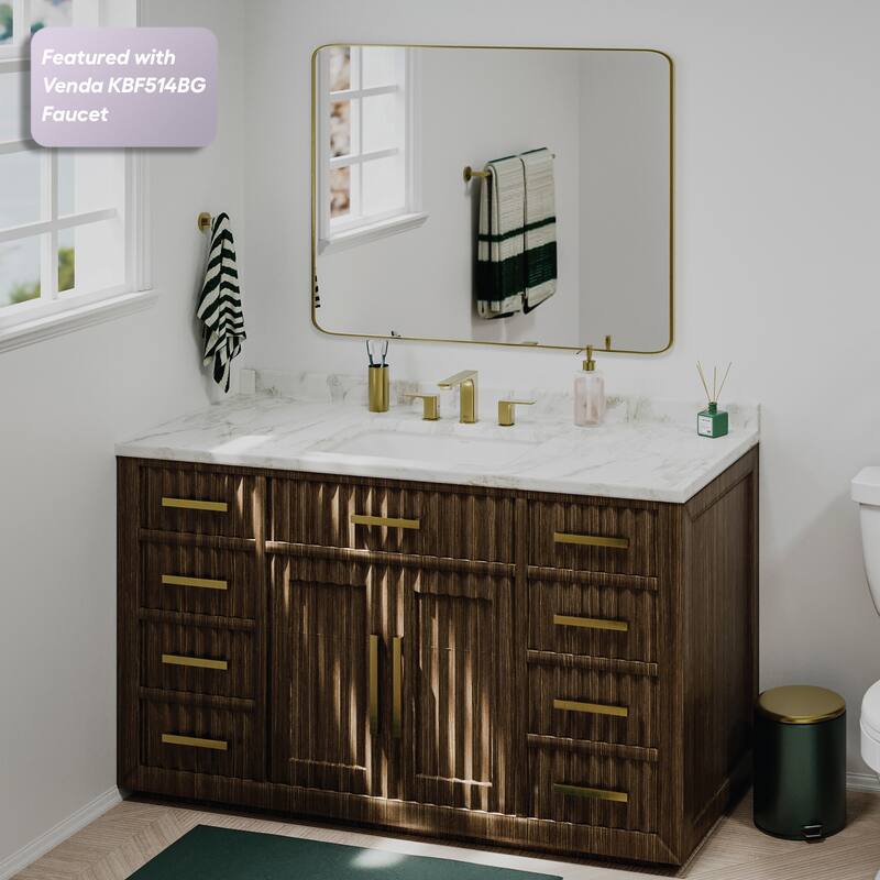 Karran Valera 21" Rectangular Undermount Vitreous China Bathroom Sink in White