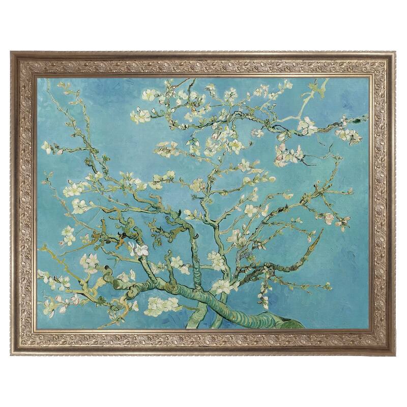 Masterpiece Art Gallery| Almond Blossoms by Vincent Van Gogh - Framed Canvas Art Print