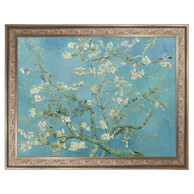Masterpiece Art Gallery| Almond Blossoms by Vincent Van Gogh - Framed Canvas Art Print