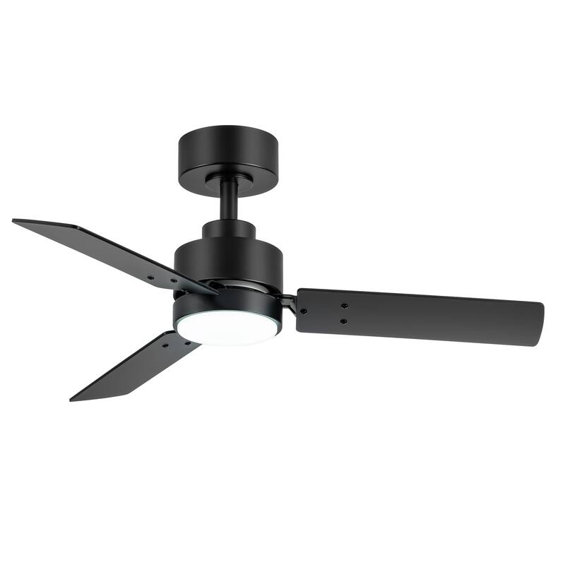 36/42/52-Inch Reversible 3/5-Blade Integrated LED Ceiling Fan with Light Remote