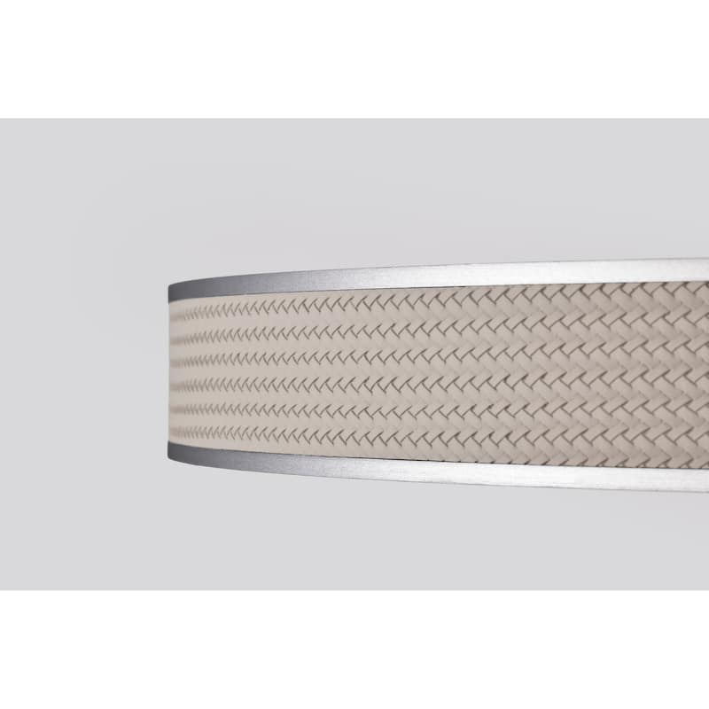 Bandon 20 Inch LED Pendant Gray with Off White Wrap Acrylic Lens