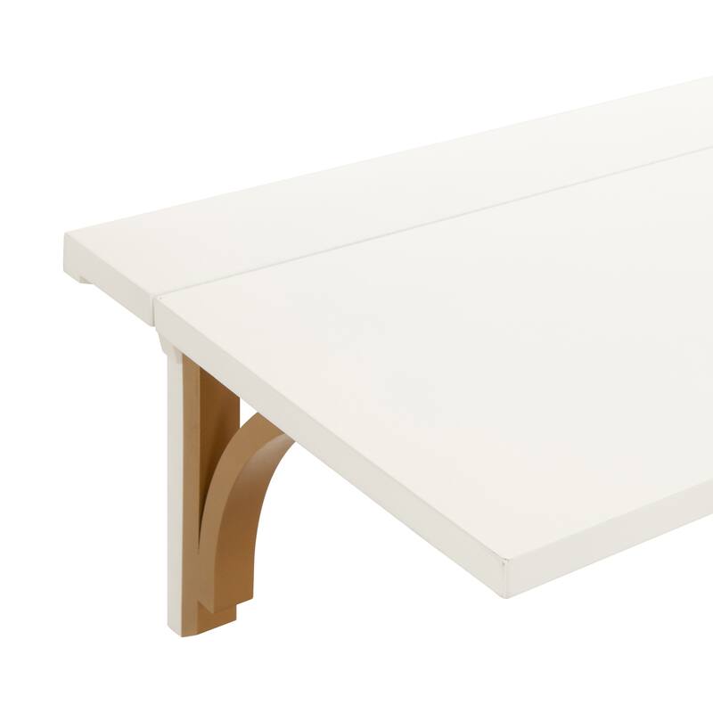 Kate and Laurel Corblynd Wood Wall Mounted Desk