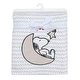 preview thumbnail 4 of 6, Bedtime Originals Snoopy Love Soft White/Taupe Fleece Baby Blanket w/ Applique
