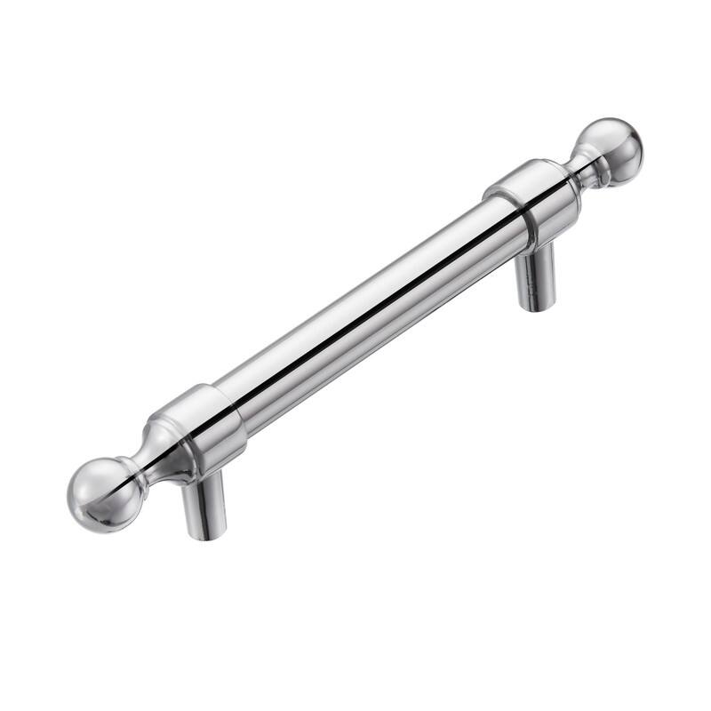 Utopia Alley Vaduz Pull Handle - Polished Chrome Cabinet Drop Pull Handles, 3.75" Center to Center
