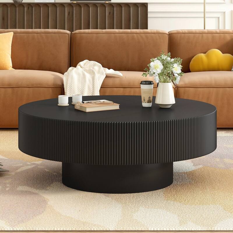 Elegant Easy Assembly Round Coffee Table