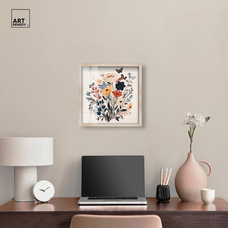 Garden of Threads I Shadowbox by Art Remedy