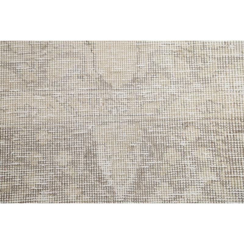 Muted Geometric Tabriz Persian Home Decor Area Rug Wool Hand-knotted - 6'3" x 9'3"