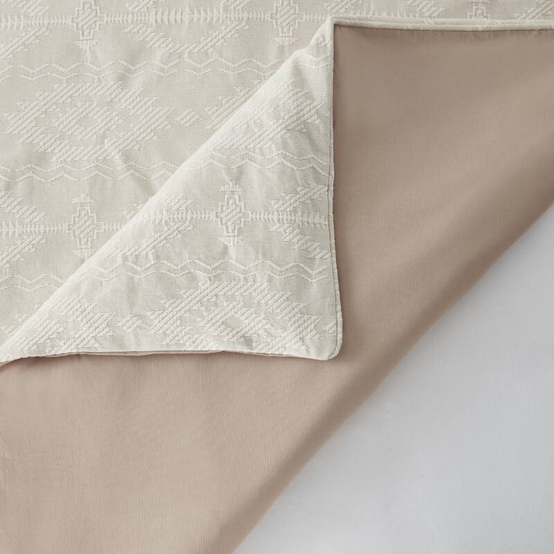 HiEnd Accents Tempe Matelassé Aztec Texture Duvet Cover Set, 3PC