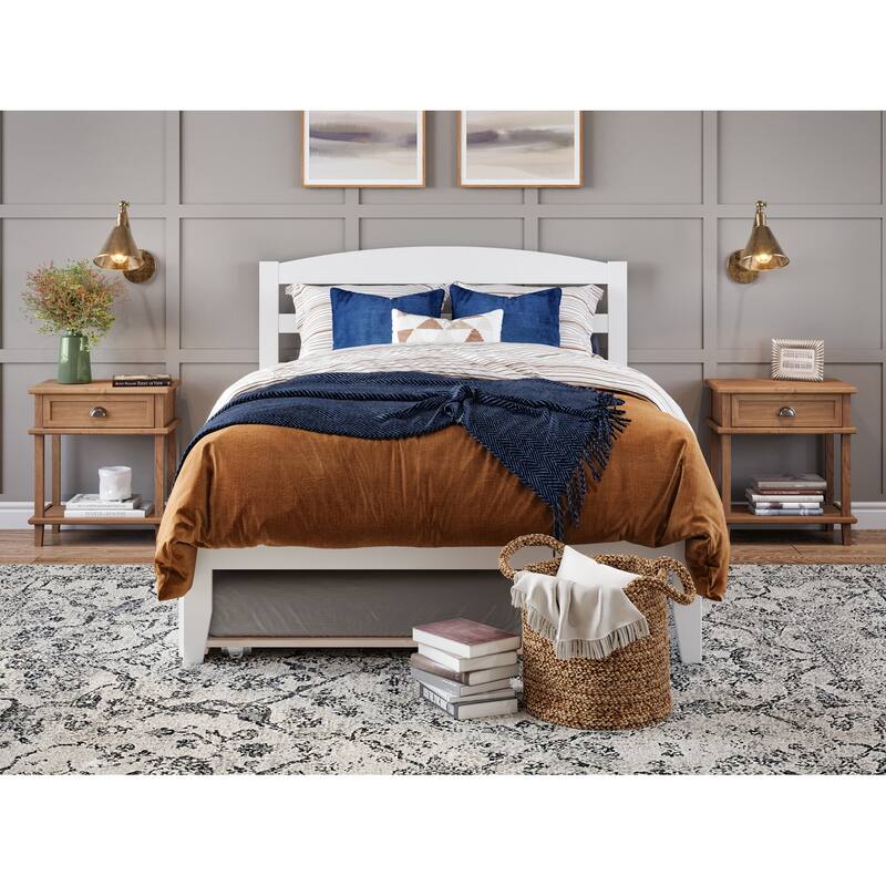 Warren Solid Wood Platform Bed with Twin Trundle