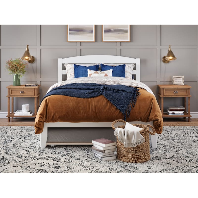 Warren Solid Wood Platform Bed with Twin XL Trundle