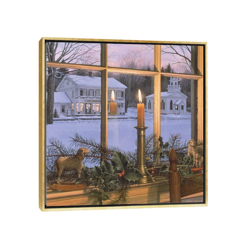 iCanvas "Season Of Peace" by William Breedon Framed Canvas Print - Gold - 12x12