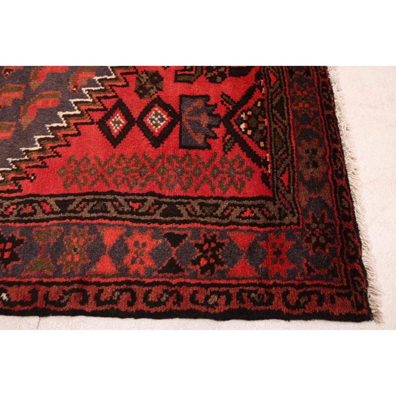 ECARPETGALLERY Hand-knotted Andelz Red Wool Rug - 3'3 x 4'10