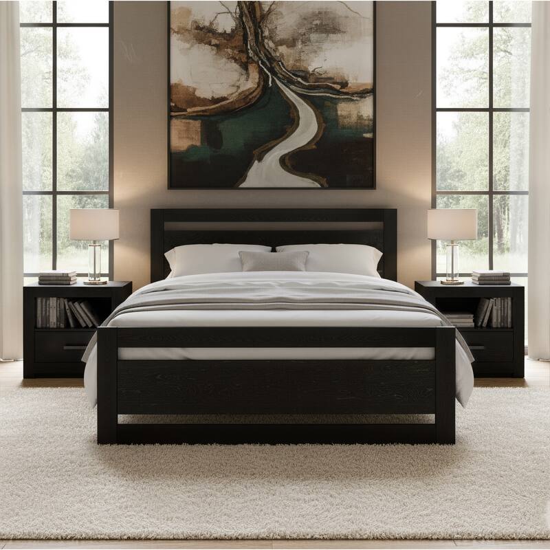 Repos Queen Bed Black
