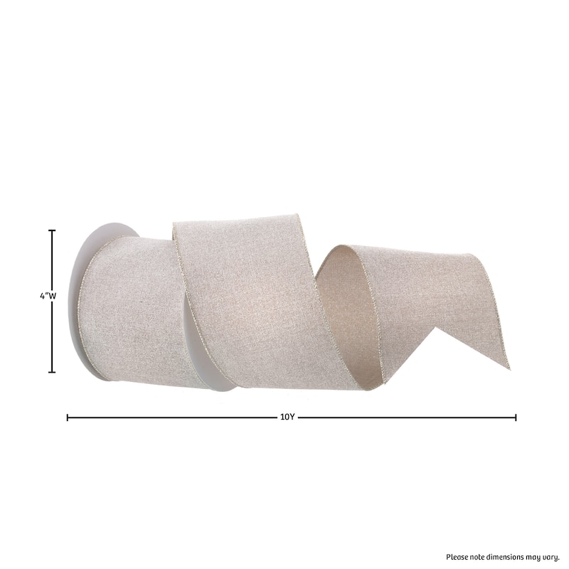 4" Sugar Linen Ribbon"