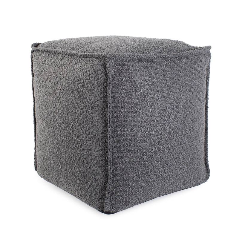Allan Andrews Square Pouf Barbet Charcoal