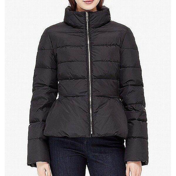 Download Shop Kate Spade Women's Puffer Peplum Mock Neck Jacket - Overstock - 26921780