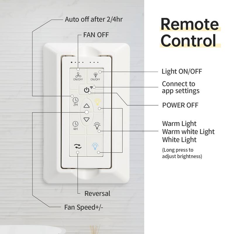 Modern Ceiling Fan With Light Smart Life APP Remote Control Timer For Alexa Google Bedroom Farmhouse