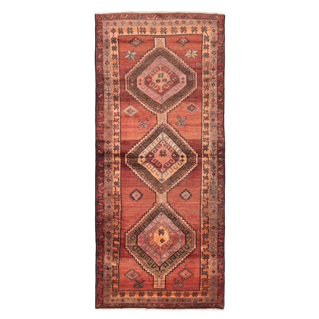 ECARPETGALLERY Hand-knotted Konya Anatolian Dark Copper Wool Rug - 3'8 x 9'3