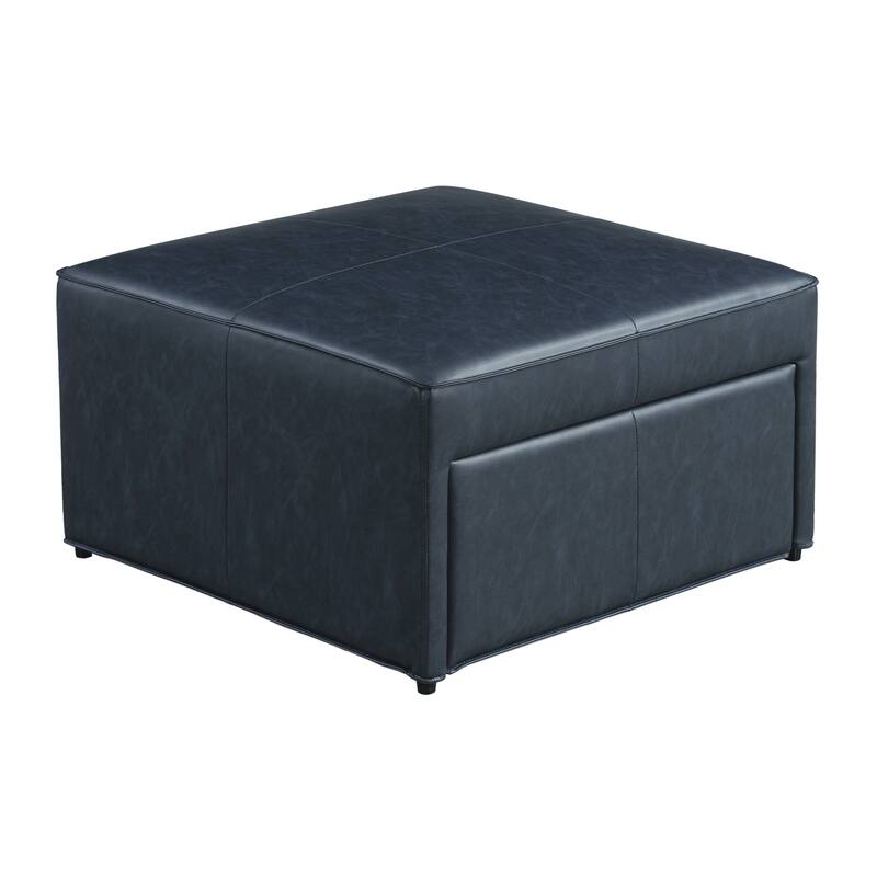 Studio Living Hanson Storage Ottoman in Faux Leather