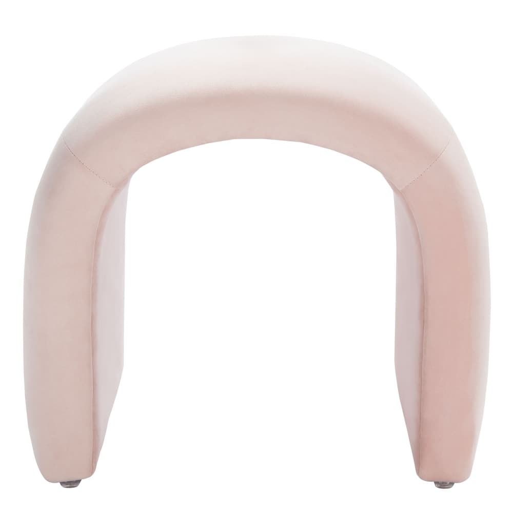 SAFAVIEH Alize Curved Waterfall Velvet Ottoman