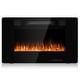preview thumbnail 12 of 13, Electric Fireplace Recessed Wall Mounted Fireplace Heater 30''W x 3.86''D x 18.11''H