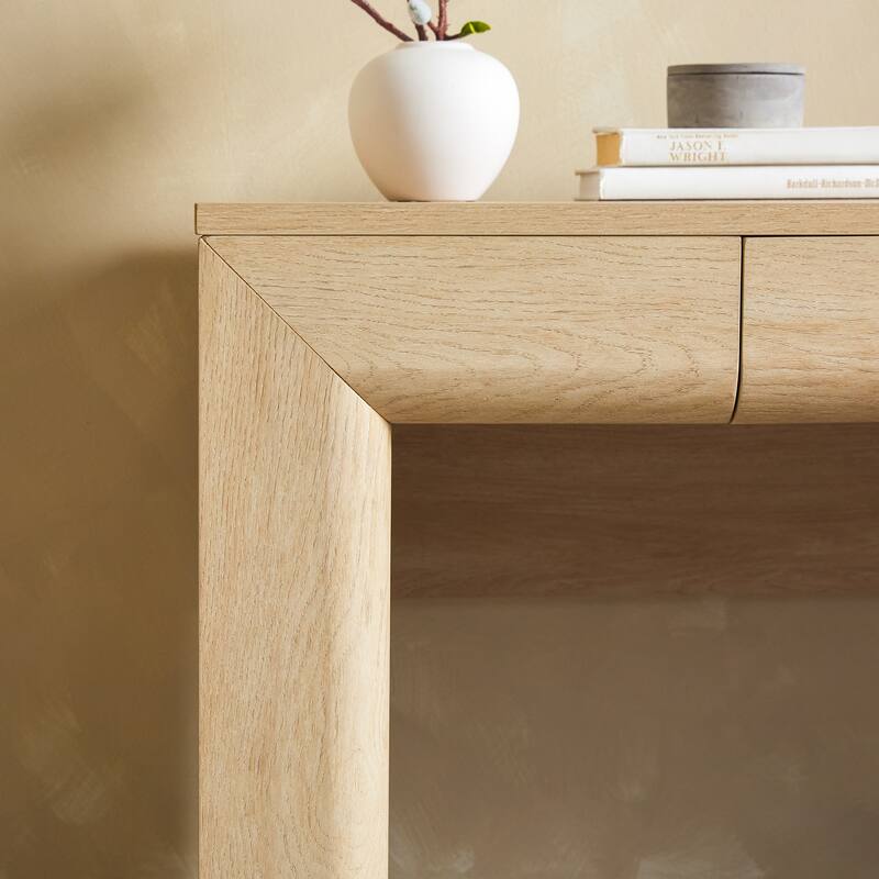 Walker Edison Modern Waterfall Writing Desk