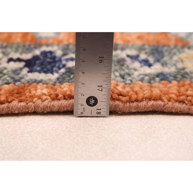 ECARPETGALLERY Hand-knotted Jules Serapi Burnt Orange Wool Rug - 5'11 x 8'10