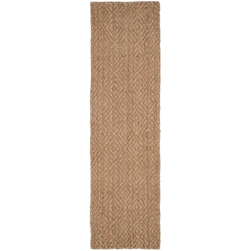 SAFAVIEH Handmade Natural Fiber Svana Jute Rug - 2'3" x 18' Runner - Natural/Natural