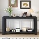 preview thumbnail 1 of 18, Minimalist Console Table with Shelf & 4-Leg Construction Black