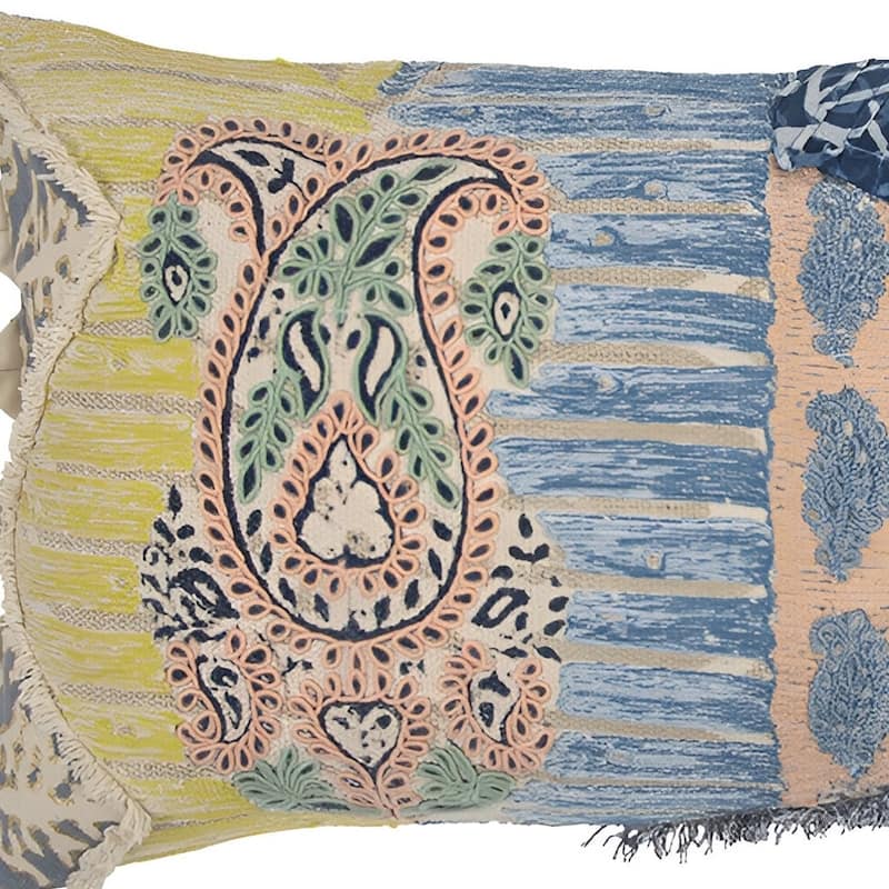 HomeRoots 14" X 26" Cotton Throw Pillow