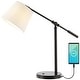 preview thumbnail 1 of 9, Ada 24" Classic Contemporary Iron LED Task Lamp with USB Charging Port, Oil Rubbed Bronze by JONATHAN Y Oil Rubbed Bronze