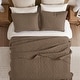 preview thumbnail 67 of 110, Madison Park Quebec Embroidered Reversible Oversized 3-piece Solid Texture Bedspread Quilt Set with Matching Shams