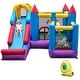 preview thumbnail 1 of 6, Costway 5-In-1 Inflatable Bounce Castle with Basketball Rim & Climbing Multi - Kids