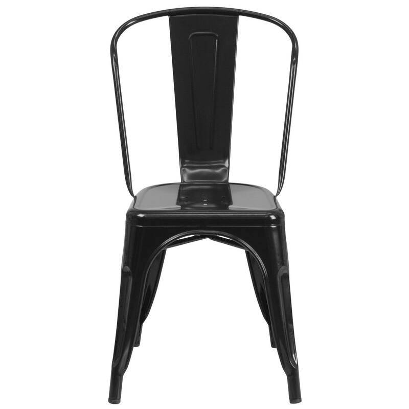 Metal Indoor-Outdoor Stackable Chair