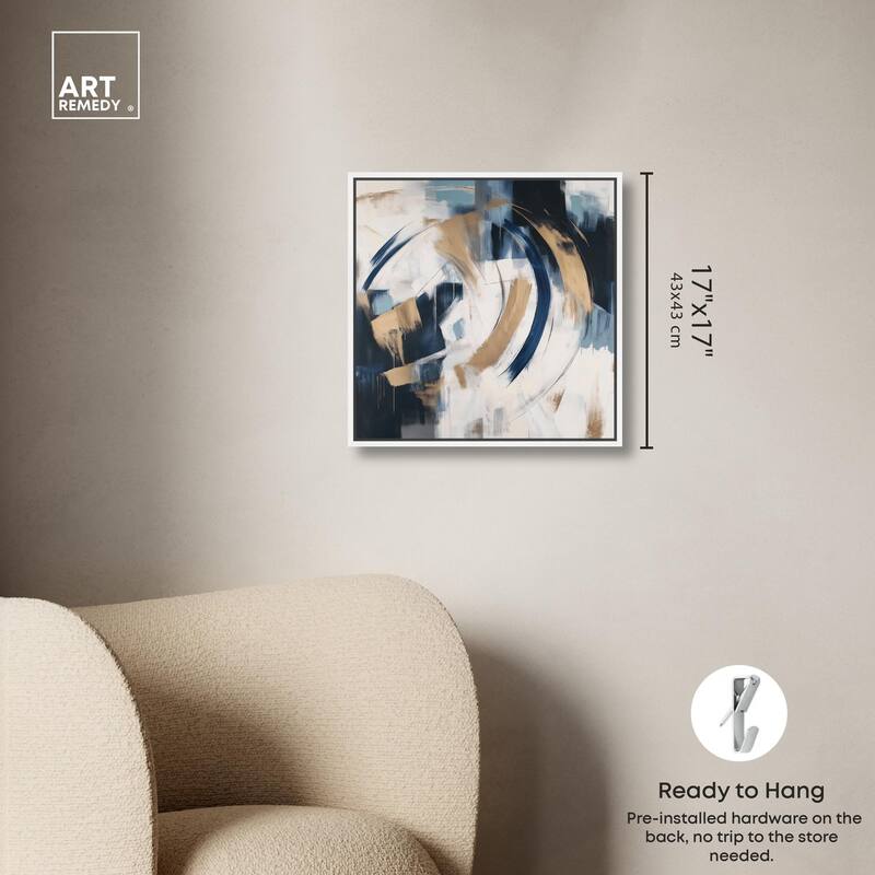 Golden Vortex I Canvas by Art Remedy