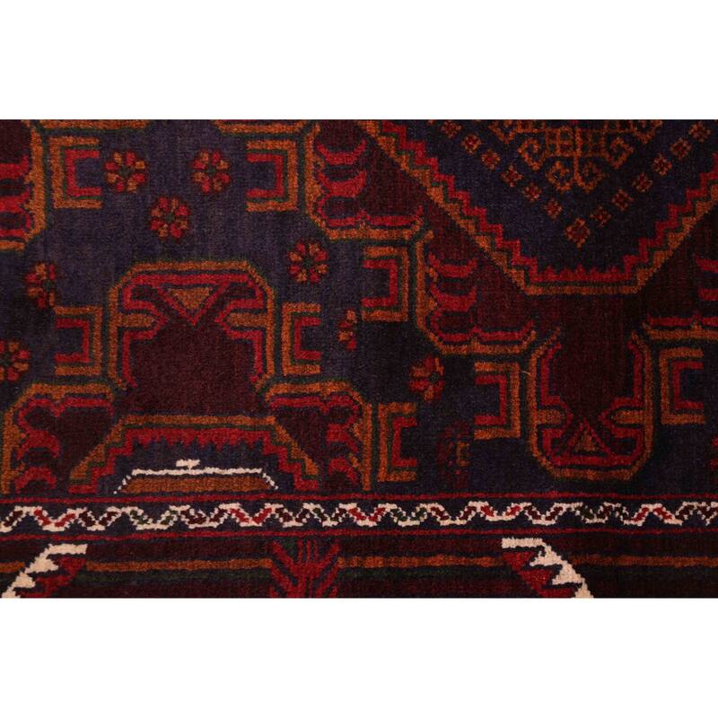 ECARPETGALLERY Hand-knotted Teimani Dark Navy Wool Rug - 3'11 x 6'2