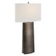 preview thumbnail 1 of 4, Uttermost V-Groove Modern Table Lamp - 33H, Shade 11H x 19W x 10D in.
