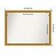 preview thumbnail 68 of 191, Wall Mirror Choose Your Custom Size - Extra Large, Townhouse Gold Wood Outer Size: 46 x 35 in